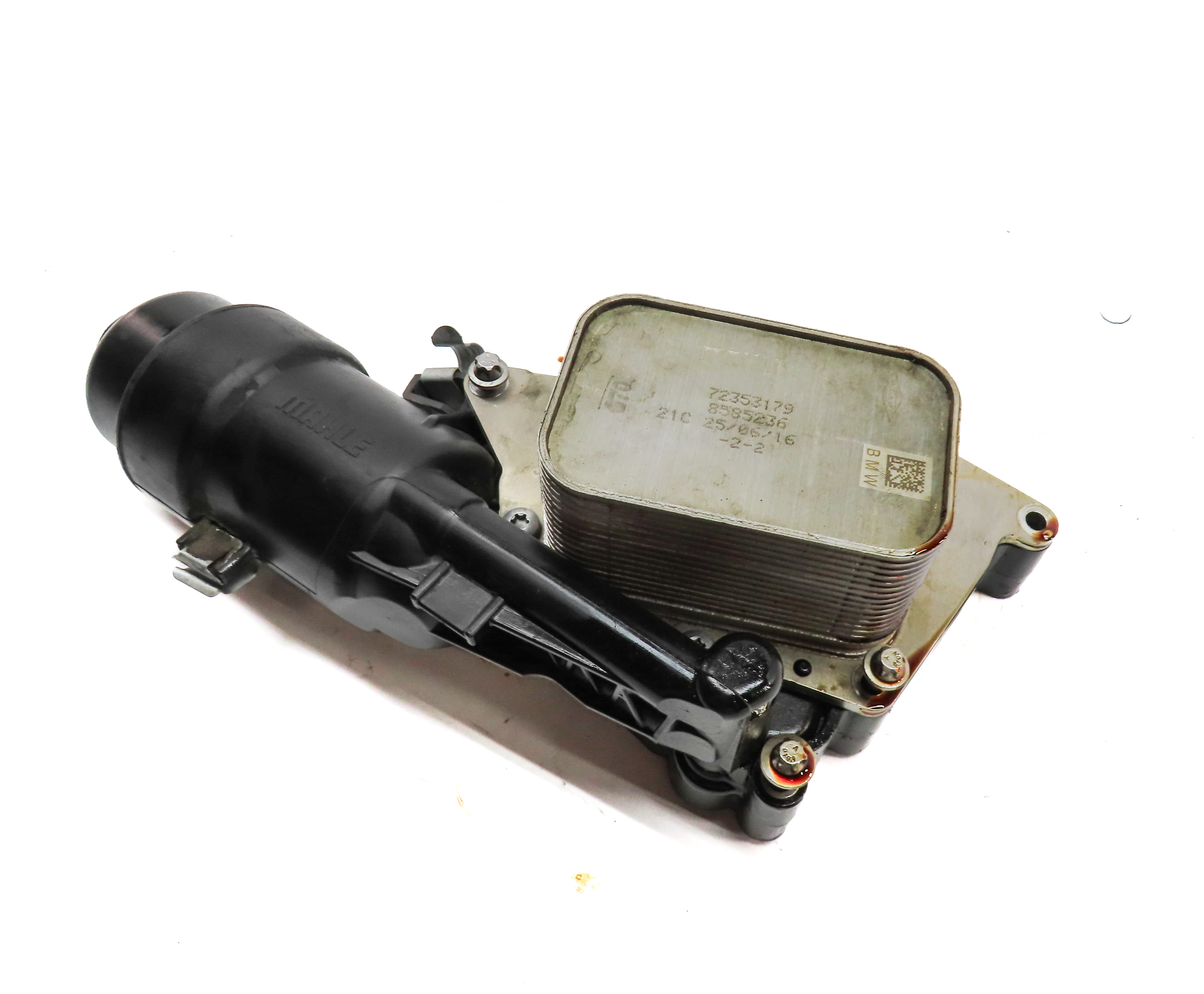 2017 BMW X1 (F48) 2.0L (B46) ENGINE MOTOR OIL FLUID FILTER HOUSING w/ COOLER — exact item pictured